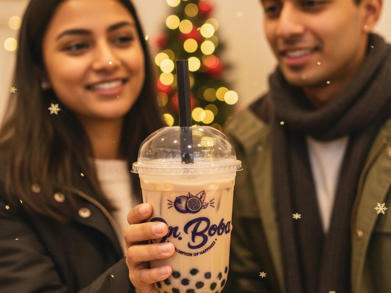 Friends sharing Dr. Boba